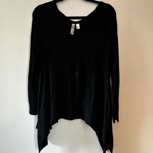 Women’s black sweater blouse